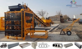 Machine a fabrication de parpaing - Bloc beton - Pavé - Bordure | SEMi - AUTO