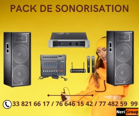 PACK COMPLET DE SONORISATION PROFESSIONNELLE A DAKAR 02  NOUS SOMMES EN PROMO
Vente de pack de sonorisation (Matériels complets prêt à l’emploi).
Composant du pack.