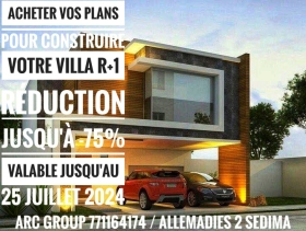 plan Villa 2D & 3D avec vidéo offerte Salam,
 Jusqu