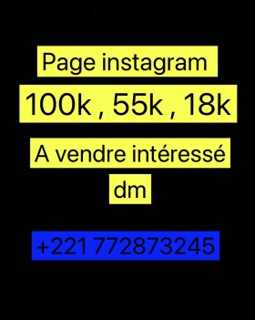 Vente Gestion de page ( Compte ) Instagram 