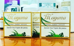 Savon Mayana pour tous types de peaux  Savon anti acné réparateur de peau enlève toutes les impuretés 