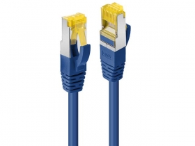 Câble réseau Bleu S/FTP LSZH 2m - Câble réseau à paires torsadées avec connecteurs RJ45

- Connecteur : Cat.6A / Câble : Cat.7 S/FTP (600Mhz)

- Connecteur avec manchon anti-accroc intégré pour la protection du loquet

- Broches plaquées or pour une meilleure conductivité et la garantie d