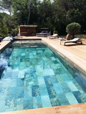 Carreaux piscine italien en pierre bali