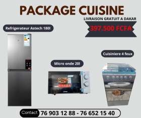 OFFRE SPECIAL PACKAGE CUISINE  #Offre_Spéciale --
Profitez du Pack de Cuisine --
Chère client,--- Equipez votre cuisine avec Ce Pack à 397.500 FCFA Seulement !!--!!disponible en stock---

Livraison - gratuite à domicile partout a Dakar.
-PAIEMENT à la LIVRAISON -Prix Cadeau: 397.500 FCFA-

Pour passer une commande ou pour plus d