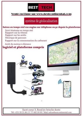 VENTE DE GPS TRACKER POUR VOS VEHICULES Chers clients, nous vous proposons des GPS AUTOMOBILE (système de Géolocalisation) les plus précis et complète pour tracer vos Véhicules, vos Motos et Camions. Ce système vient avec une plateforme et un logiciel avec les fonctionnalités suivantes:
contacter nous au:
- Suivi en temps réel de l’engin;
- Eteindre le moteur de l’engin à distance;
- Rapport sur la vitesse, le point stationnement, consommation…;
- Délimitation de la zone de circulation de l’engin;
- Limitation de vitesse;
- Historique de parcours.
PRIX : 55 000fcfa
INSTALLATION : 5 000fcfa
POUR PLUS DE PRODUITS, VEUILLEZ  NOUS SUIVRE SUR NOTRE PAGE FACEBOOK : https://www.facebook.com/FlashStoreDkr?mibextid=ZbWKwL
BEST, L