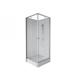 Cabine de douche intégrale Cette cabine de douche intégrale à portes coulissantes dispose d