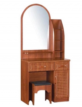 Coiffeuse Coiffeuse disponible en noir et marron, avec 2tiroirs,un grand miroir,.