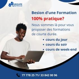 Formation Formation 100% pratique
Cours du jour
Cours du soir
Cours week-end
