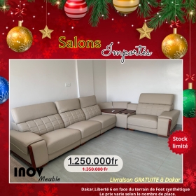 Salons en croute de cuir promo Noel13 SÉPCIALE PROMO NOEL

Du 02 au 25 Décembre 2024, profitez de la promotion Noel avec nos Salons Importés en croute cuir  de 5 et 7 places  à des prix abordables.

Matériel neuf et importés disponible en magasin à partir de 1.250.000fr et le prix varie selon le modèle et le nombre de place.

Livraison GRATUITE dans la ville de Dakar.

Contactez-nous pour plus d