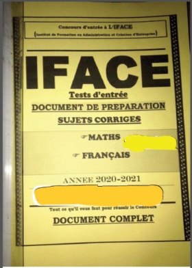 Fascicule concours IFACE PDF je dispose d