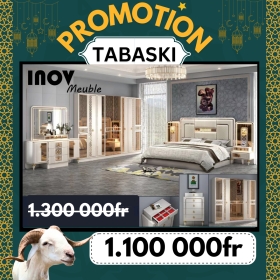 Des chambres à coucher en promo Tabaski BIG PROMO TABASKI
Des chambres à coucher importées de 1 ère main disponibles.
Livraison + Montage GRATUITS partout dans la ville de Dakar.

Contactez-nous pour plus d