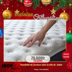 Matelas Orthopédique PROMO NOEL12 SÉPCIALE PROMO NOEL

Du 02 au 25 Décembre 2024, profitez de la promotion Noel avec nos Matelas céleste garantis 10 ans disponibles à des prix abordables.

Matériel neuf et importés exposés en magasin à partir de soixante-dix mille francs CFA et le prix varie selon le nombre de place et l